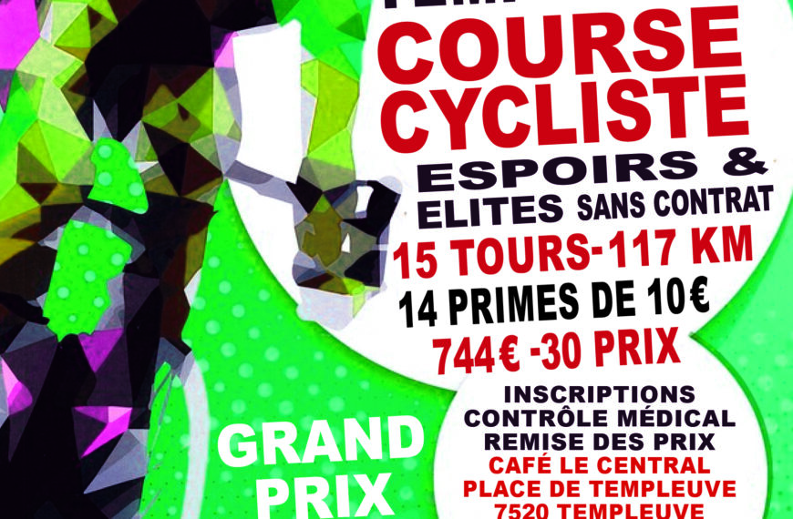 Templeuve – Course cycliste – 6 mars